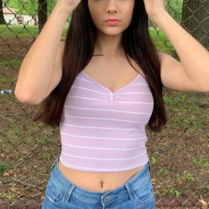 Purple crop top
